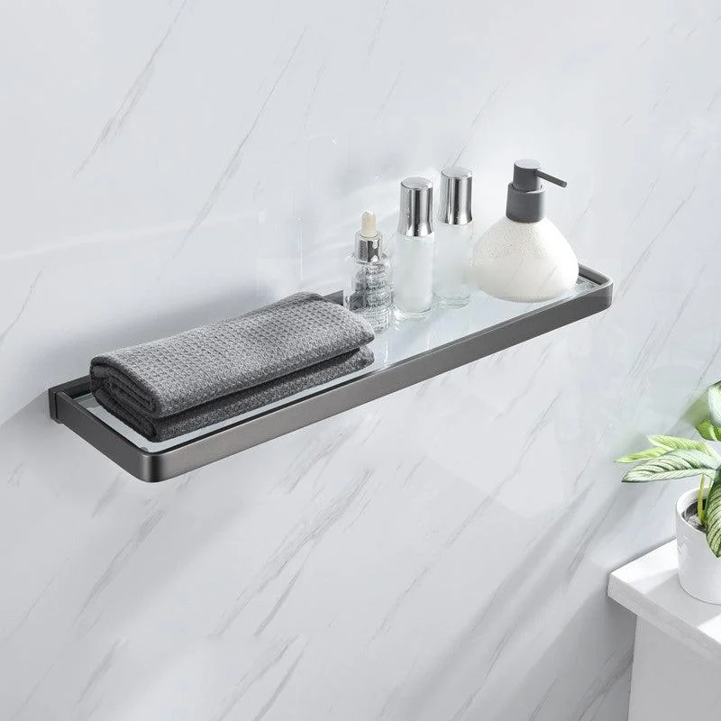 Gray 5-Piece Modern Bathroom Accessory Set in Stainless Steel -Bathlova