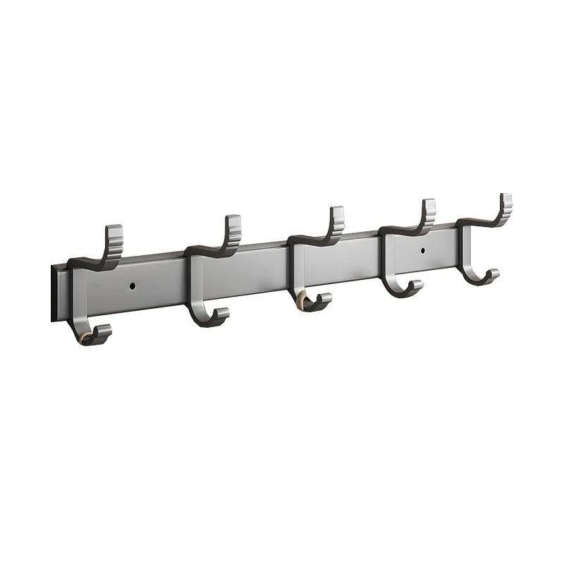 Gray Aluminum Bathroom Accessory Set Contemporary Bath Shelf -Bathlova