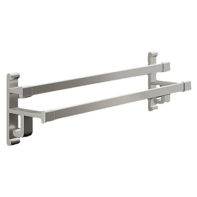 Gray Bathroom Accessory Set Contemporary Style Aluminum Towel Bar -Bathlova