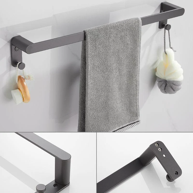 Grey Bathroom Accessory Kit Modern Bathroom Accessories Hardware Set -Bathlova