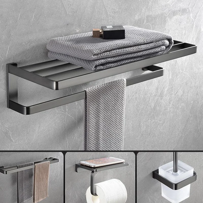 Grey Metal Modern Bathroom Accessory As Individual Or As a Set -Bathlova