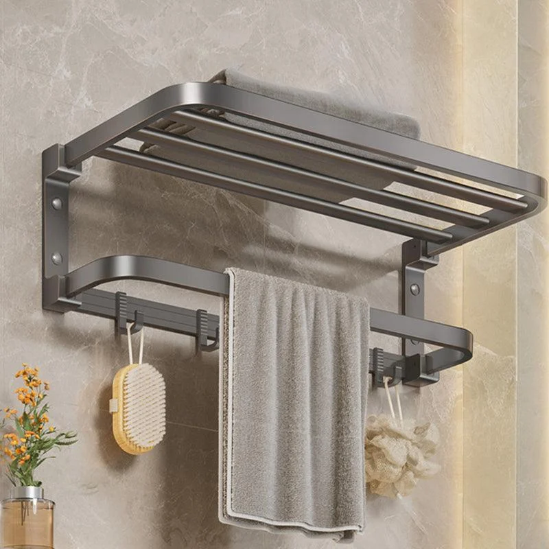 Grey Modern Bathroom Accessory As Individual Or As a Set with Towel Bar -Bathlova