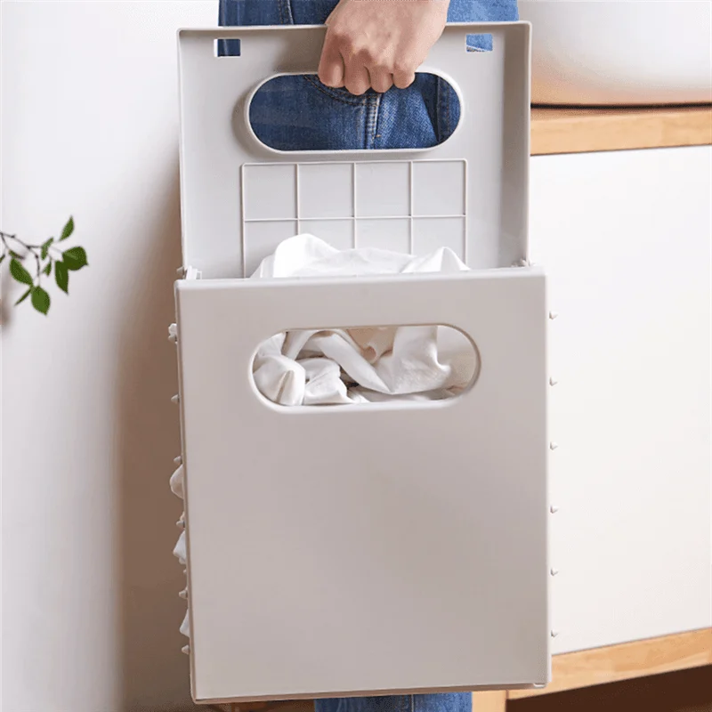 Hangable Plastic Laundry Basket -Bathlova