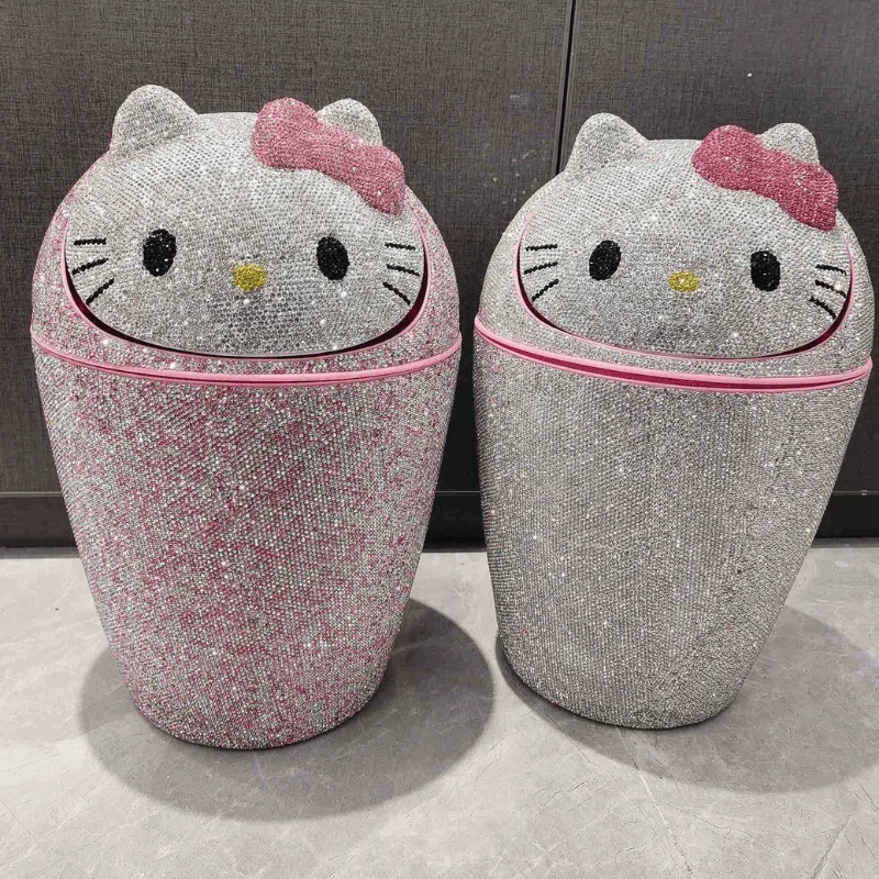 Hello Kitty Diamond Trash Bin -Bathlova