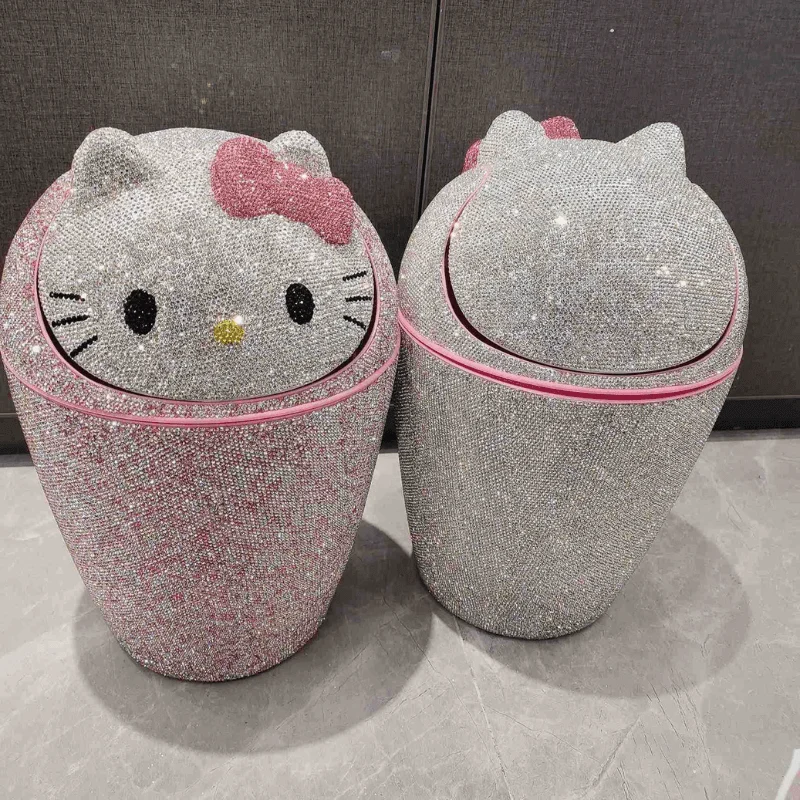 Hello Kitty Diamond Trash Bin -Bathlova