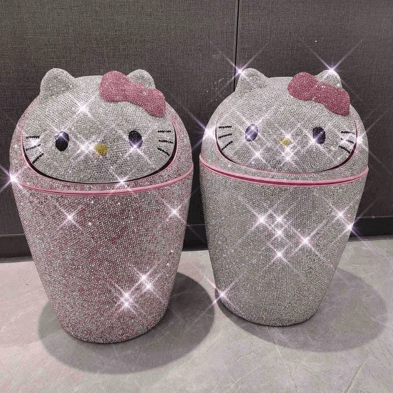 Hello Kitty Diamond Trash Bin -Bathlova