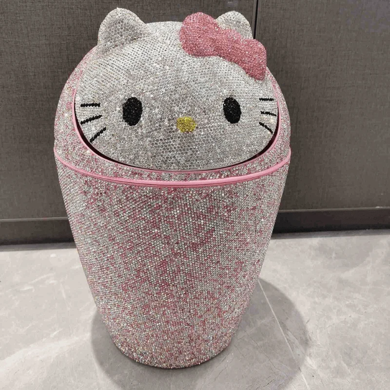 Hello Kitty Diamond Trash Bin -Bathlova