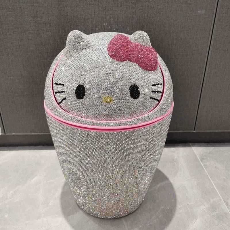 Hello Kitty Diamond Trash Bin -Bathlova