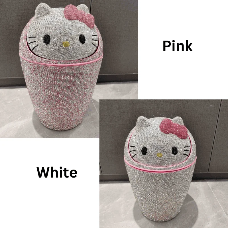 Hello Kitty Diamond Trash Bin -Bathlova