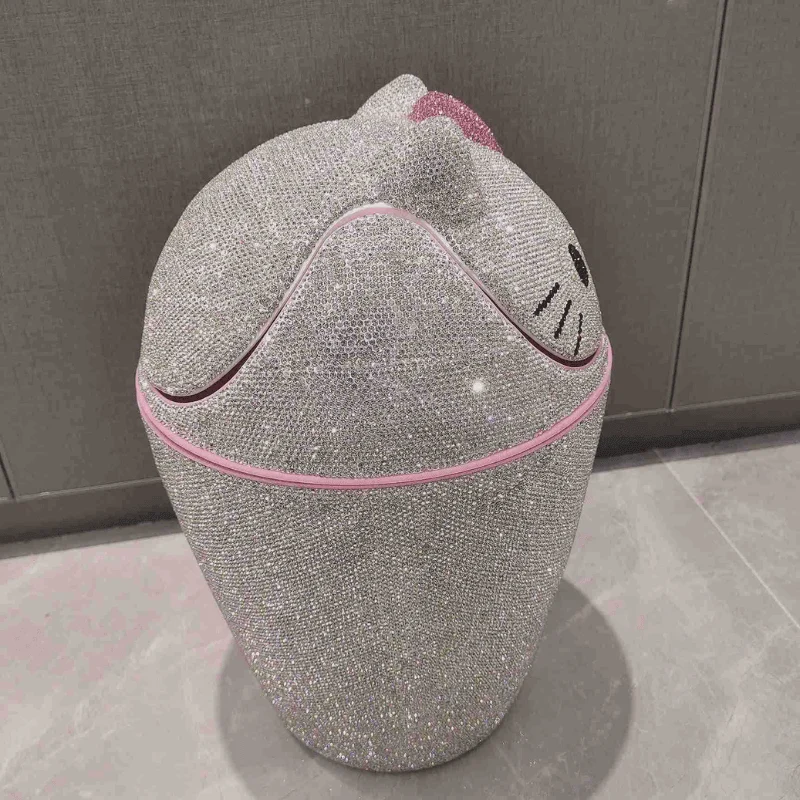 Hello Kitty Diamond Trash Bin -Bathlova