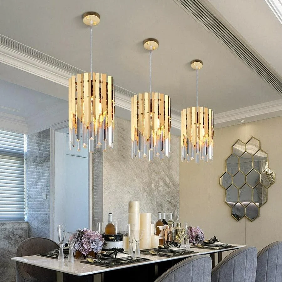 Hershel - Glass Crystal Pendant Lights -Bathlova