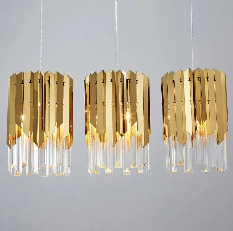 Hershel - Glass Crystal Pendant Lights -Bathlova