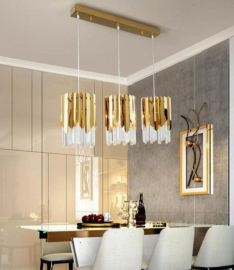 Hershel - Glass Crystal Pendant Lights -Bathlova