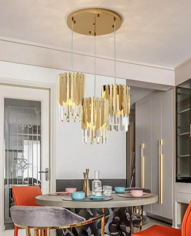 Hershel - Glass Crystal Pendant Lights -Bathlova