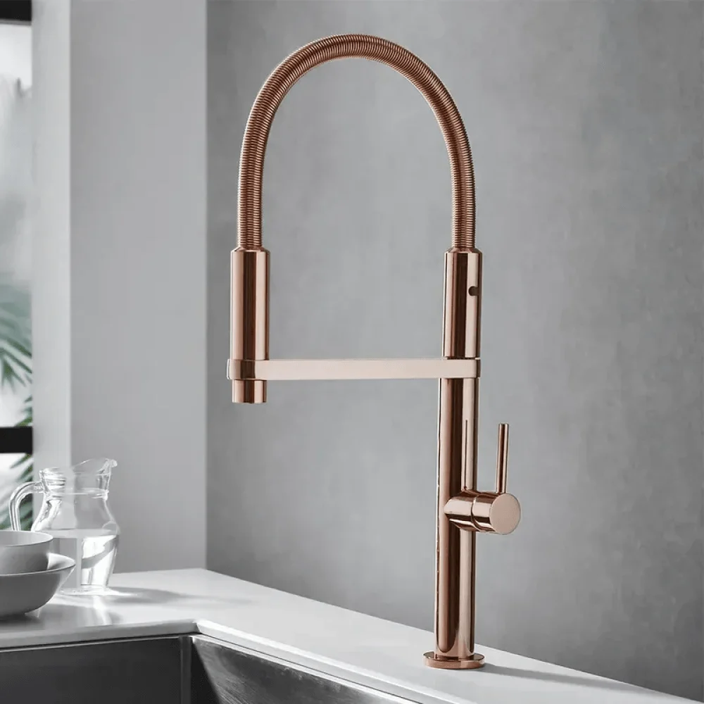 High Arc Magnetic Kitchen Tap - Dual-function Spray Single Hole -Bathlova