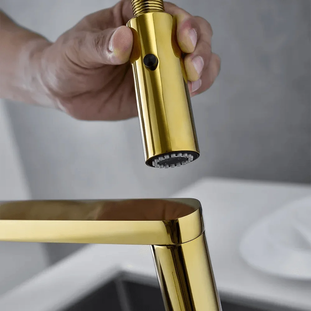 High Arc Magnetic Kitchen Tap - Dual-function Spray Single Hole -Bathlova