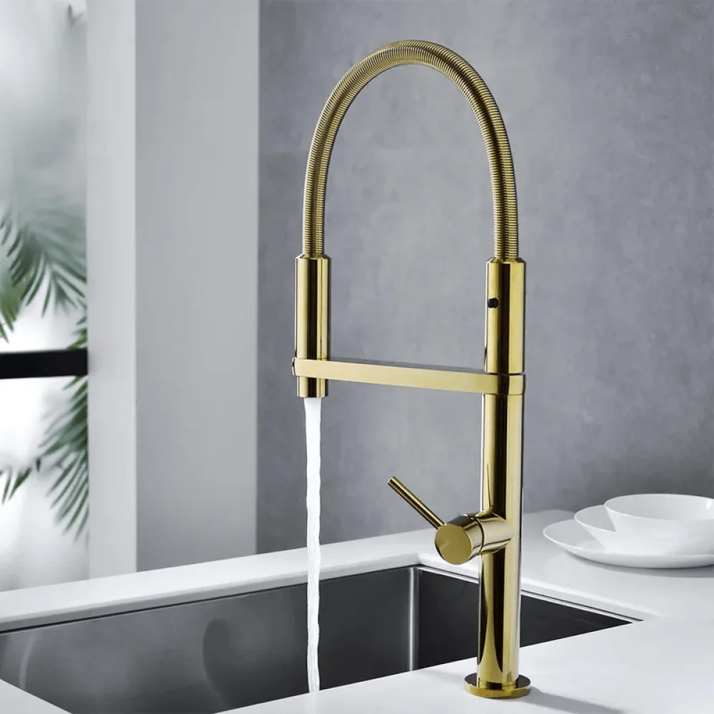 High Arc Magnetic Kitchen Tap - Dual-function Spray Single Hole -Bathlova