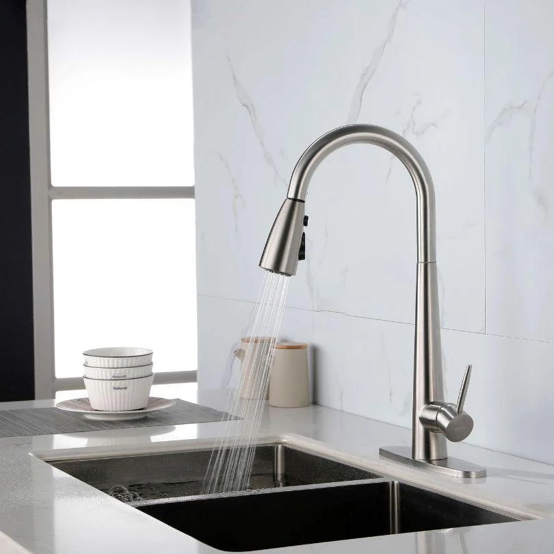 High Arc Single Handle Kitchen Sink Tap -Bathlova