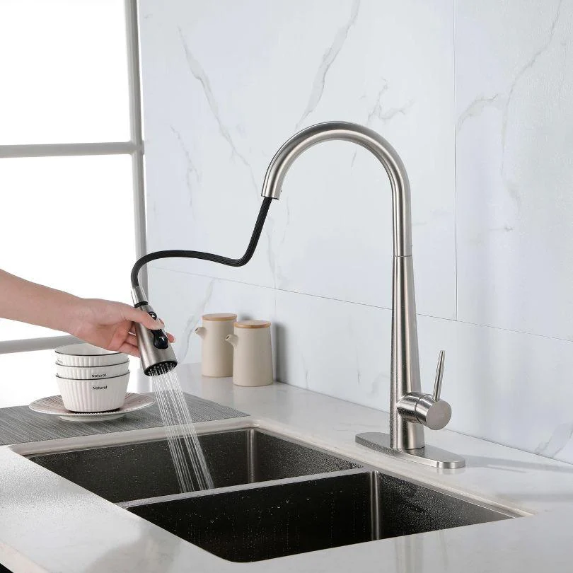 High Arc Single Handle Kitchen Sink Tap -Bathlova