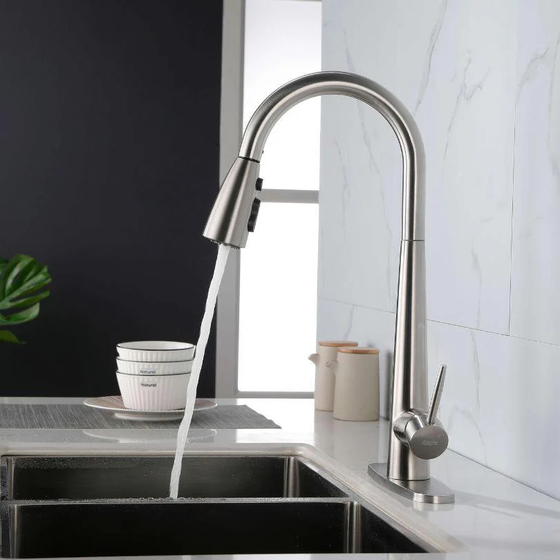 High Arc Single Handle Kitchen Sink Tap -Bathlova