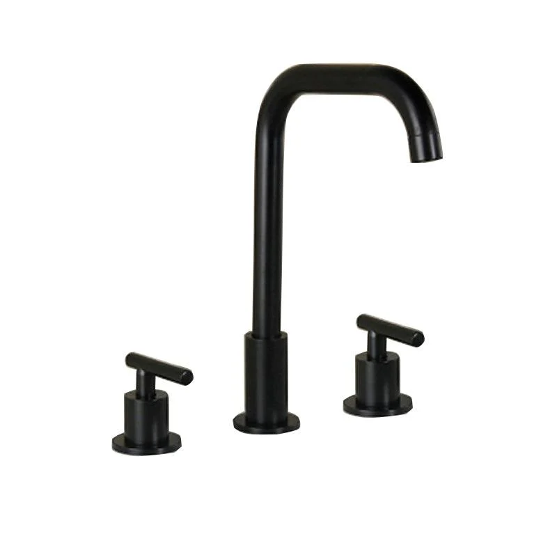 High-Arc Vanity Sink Tap Light Luxury Vessel Tap 3-hole Tap -Bathlova