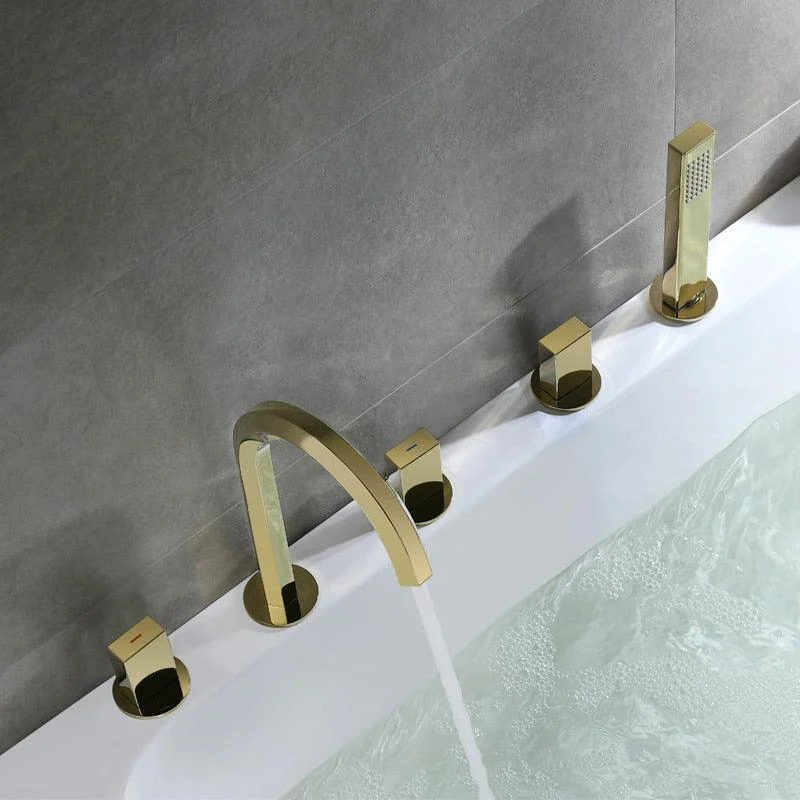 High-arc Widespread Bathtub Shower Tap -Bathlova