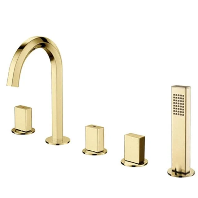 High-arc Widespread Bathtub Shower Tap -Bathlova