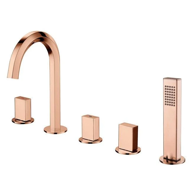 High-arc Widespread Bathtub Shower Tap -Bathlova