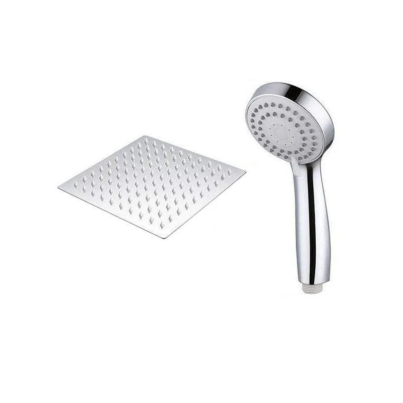 High Pressure 8 Inch Shower Set 3 Function Hand Shower Stainless Steel Square Top Spray -Bathlova