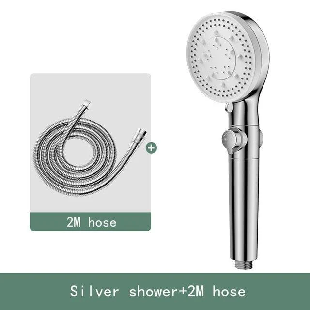 High Pressure Shower Head 5 Functions With Switch On Off Button -Bathlova