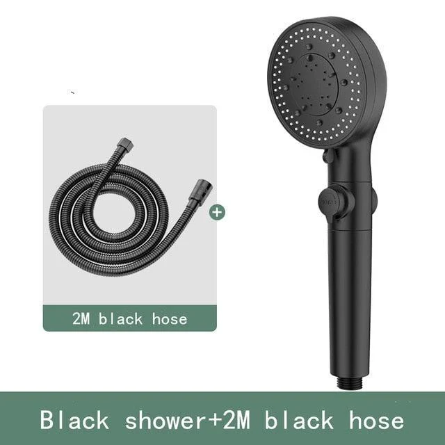 High Pressure Shower Head 5 Functions With Switch On Off Button -Bathlova