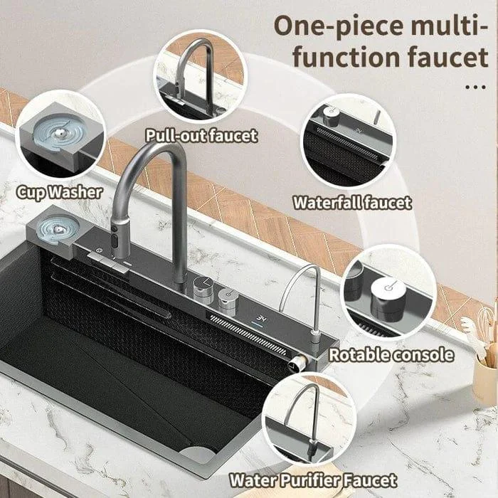 High Quality Stainless Steel Multifunctional Kitchen Sink -Bathlova