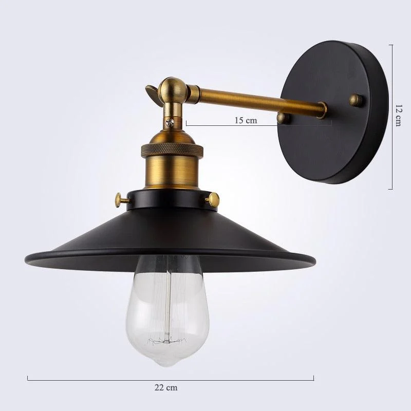 Industrial Vintage Wall Lamp -Bathlova