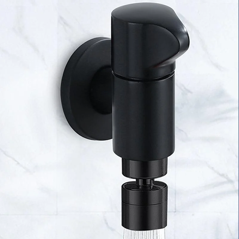 Industrial Wall Mounted Bathroom Tap Knob Handle Solid Brass Tap -Bathlova