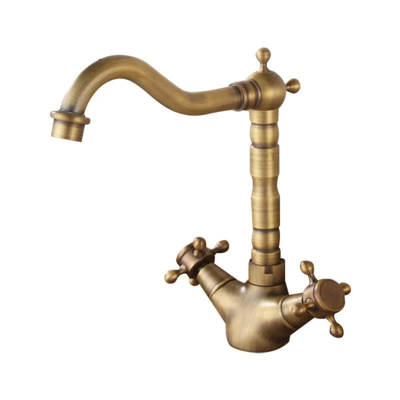 Industrial Wide Spread Bathroom Tap 1-Handle Lavatory Tap -Bathlova