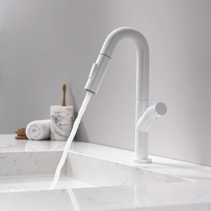 Industrial Wide Spread Bathroom Tap Circular Lavatory Tap -Bathlova