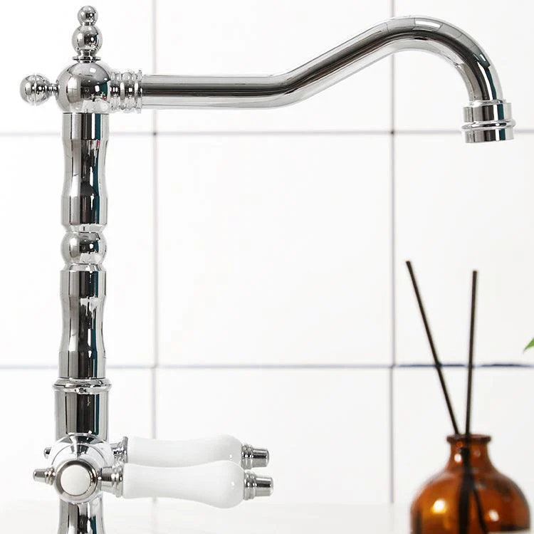 Industrial Wide Spread Bathroom Tap Lever Handles Lavatory Tap -Bathlova