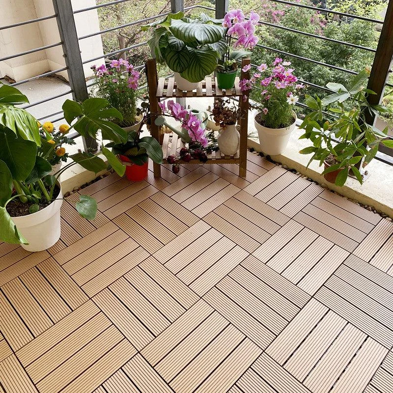 Interlocking Decking Tiles Waterproof Decking Tiles for Indoor and Outdoor -Bathlova