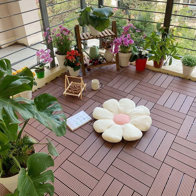 Interlocking Decking Tiles Waterproof Decking Tiles for Indoor and Outdoor -Bathlova