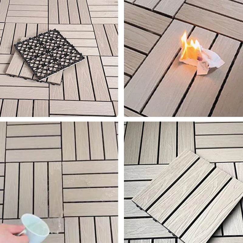 Interlocking Decking Tiles Waterproof Decking Tiles for Indoor and Outdoor -Bathlova