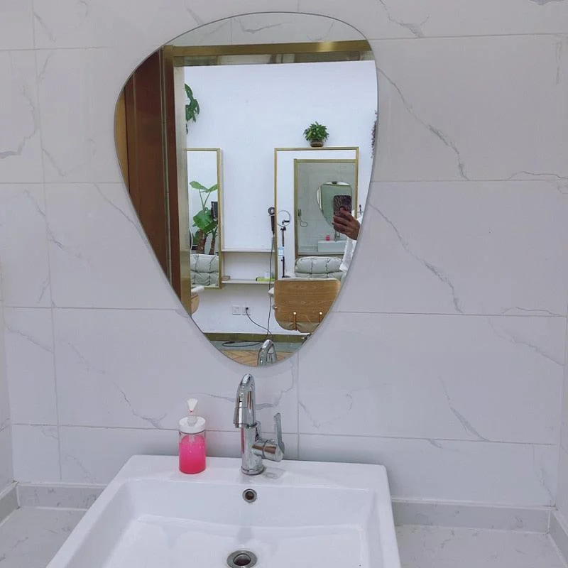 Irregular Decorative Mirror Bathroom Aesthetic Makeup Wall Mirror -Bathlova