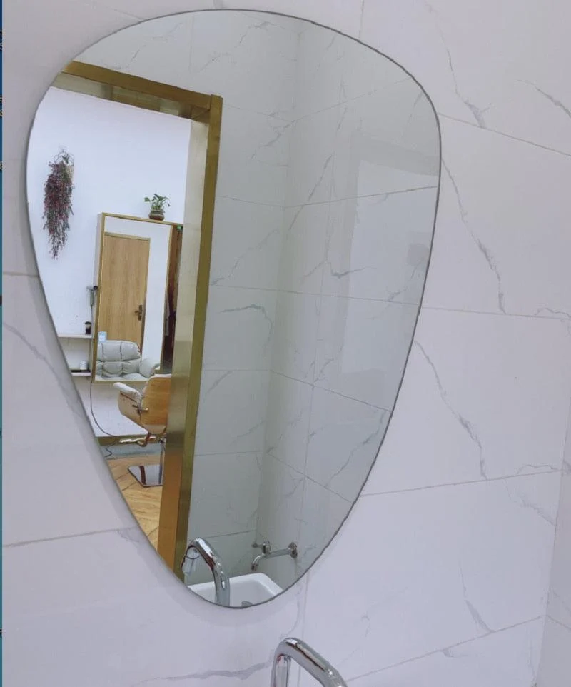 Irregular Decorative Mirror Bathroom Aesthetic Makeup Wall Mirror -Bathlova