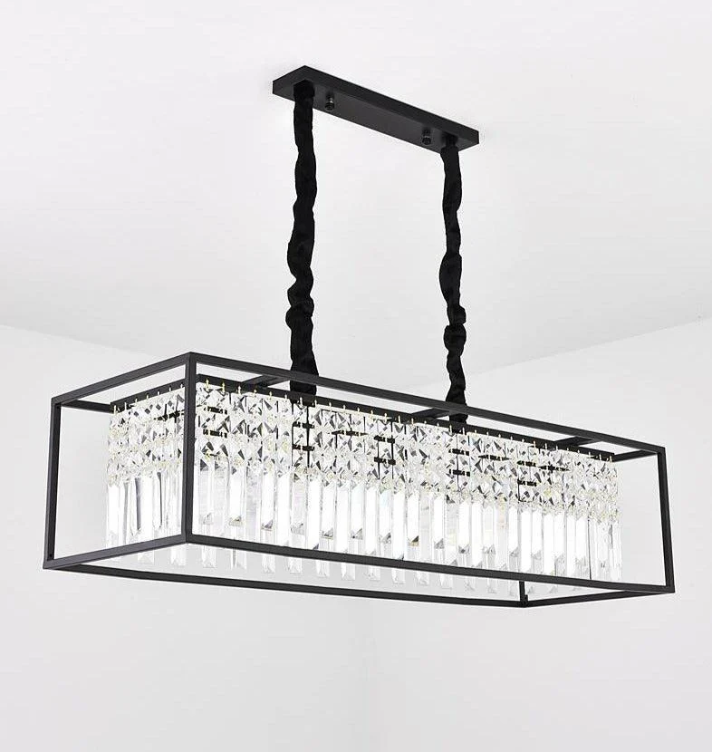 Irvin - Modern Glass Crystal Chandelier -Bathlova