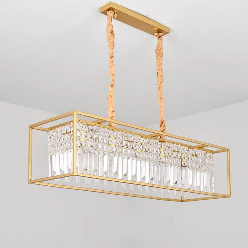 Irvin - Modern Glass Crystal Chandelier -Bathlova