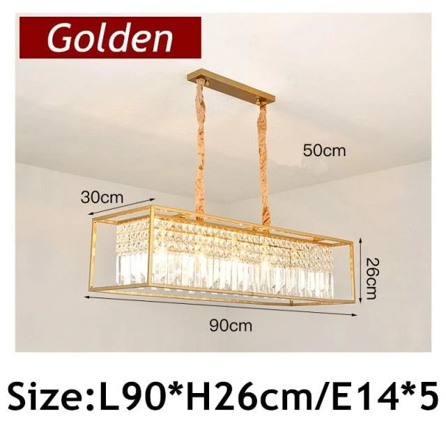 Irvin - Modern Glass Crystal Chandelier -Bathlova