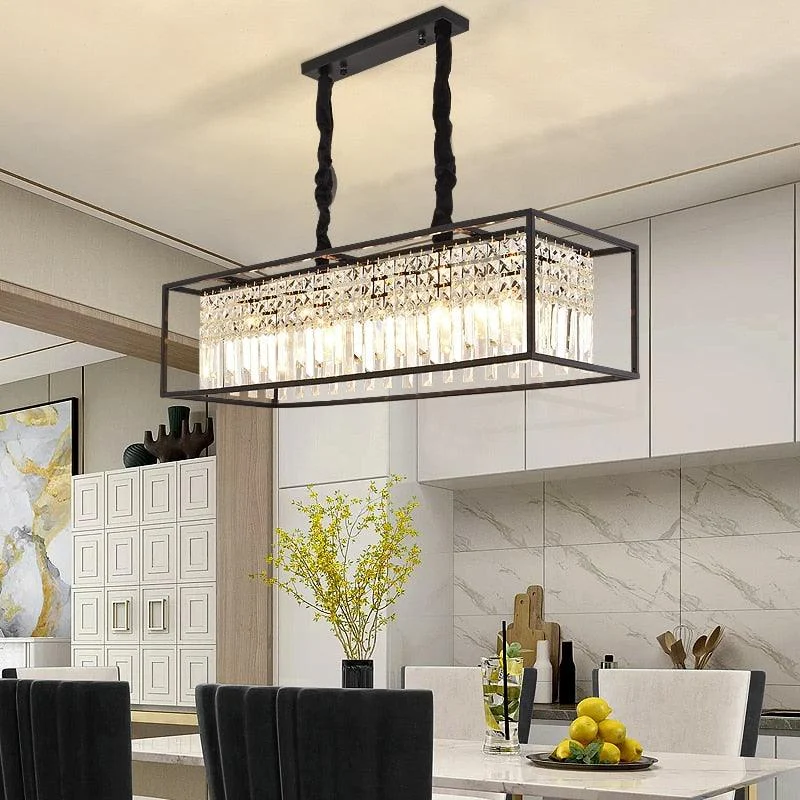 Irvin - Modern Glass Crystal Chandelier -Bathlova