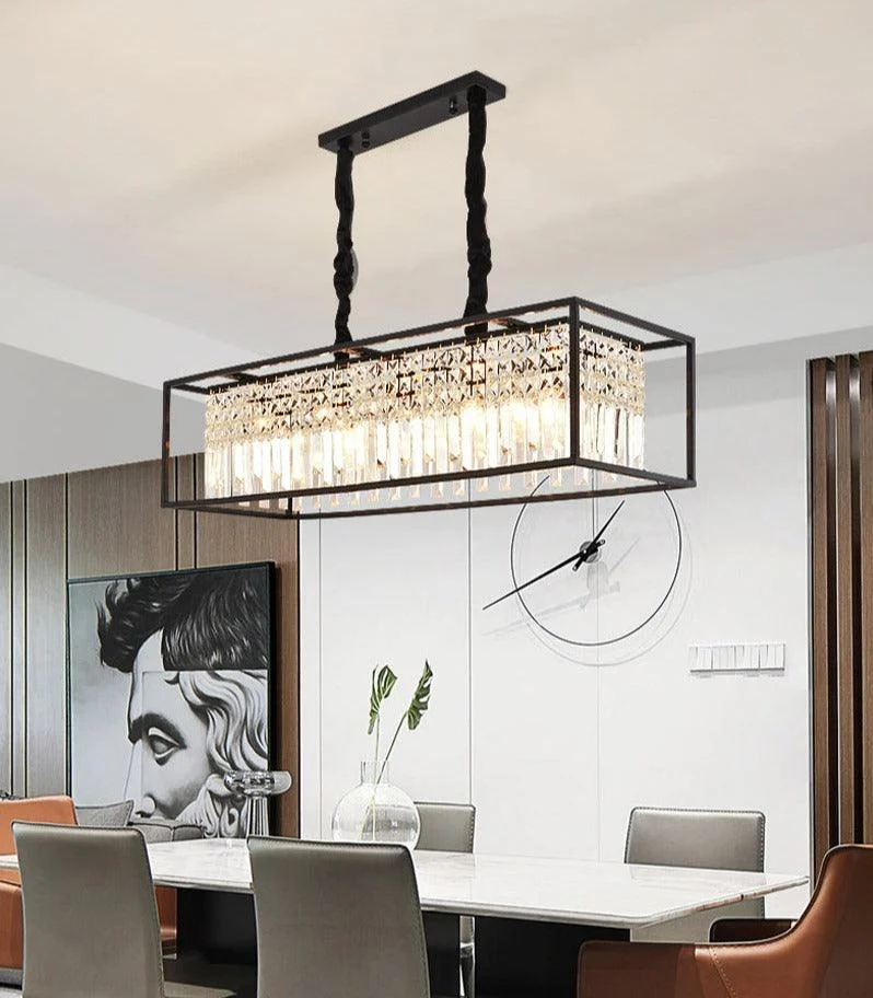 Irvin - Modern Glass Crystal Chandelier -Bathlova