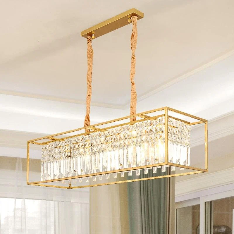 Irvin - Modern Glass Crystal Chandelier -Bathlova