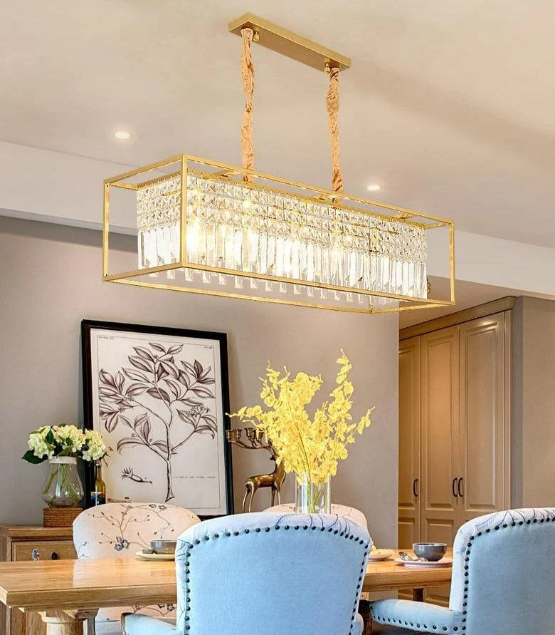 Irvin - Modern Glass Crystal Chandelier -Bathlova