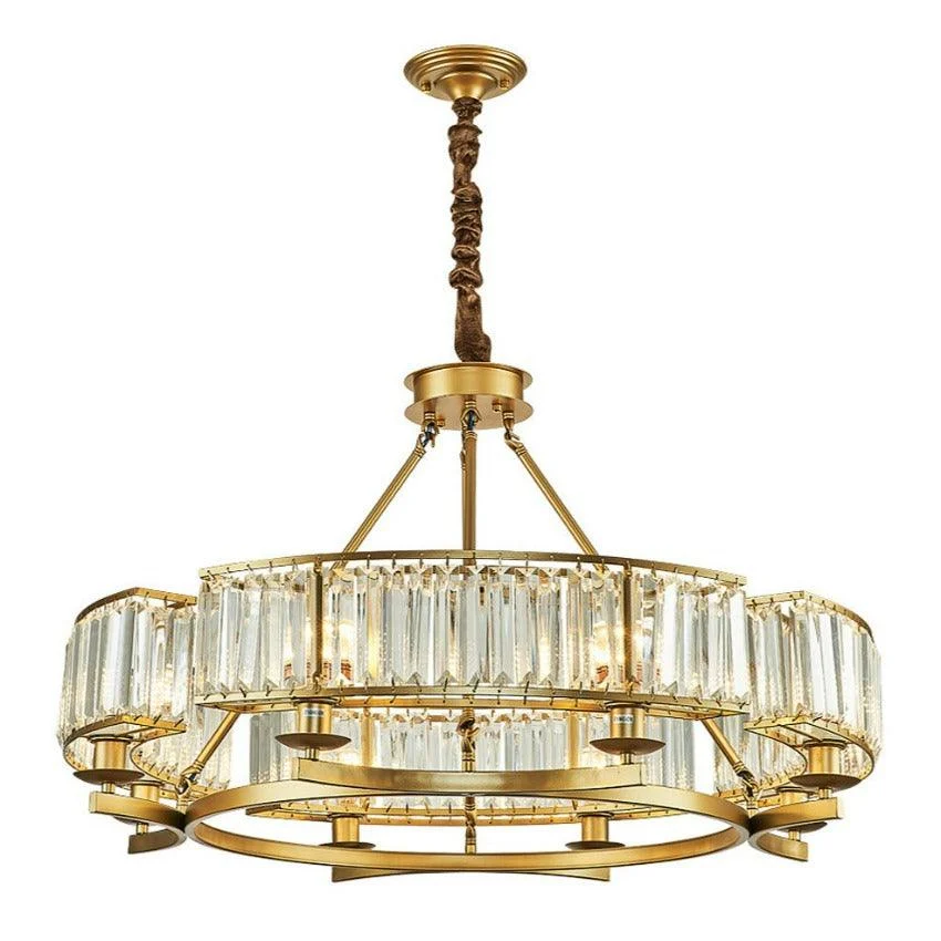 Jaime - Modern Glass Crystal Chandelier -Bathlova